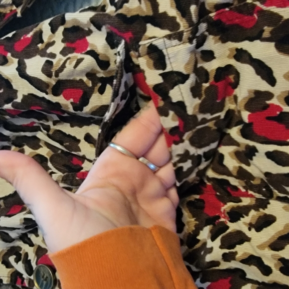 💜4/$20💜Charter Club Leopard Print Blazer with Red Accents - Picture 4 of 6
